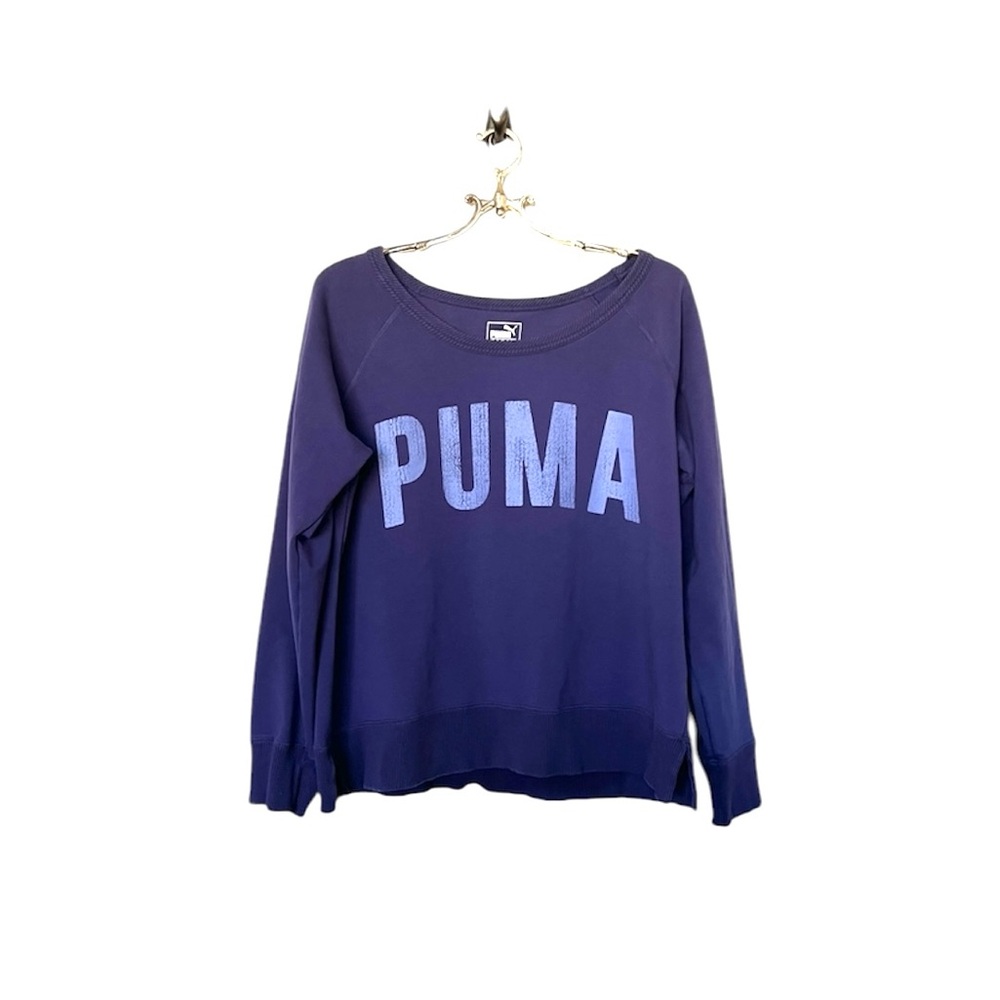 Puma Women's Purple Pullover Sweatshirt Stylish and Comfortable Size XL